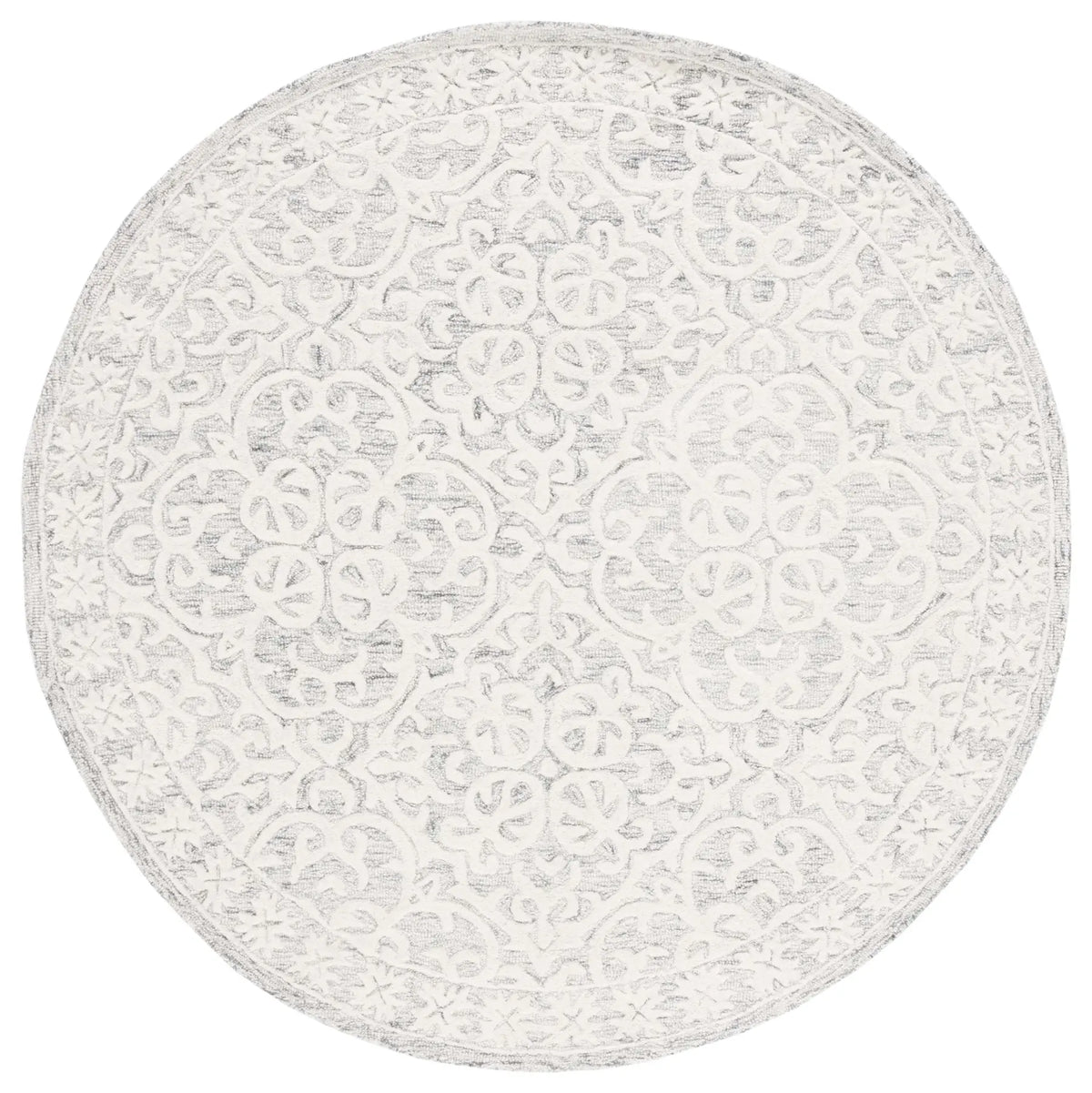 Safavieh Metro 6'-0" x 6'-0" Rug in Silver / Ivory
