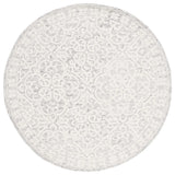 Safavieh Metro 6'-0" x 6'-0" Rug in Silver / Ivory