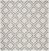 Safavieh Micro-Loop 5'-0" x 5'-0" Rug in Silver / Dark Grey