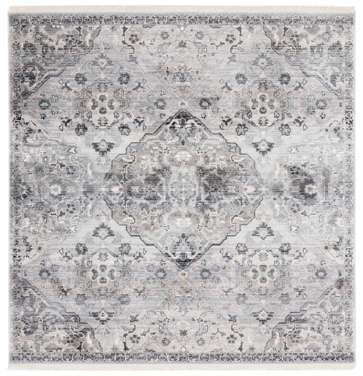 Safavieh Vintage Persian 5'-0" x 5'-0" Rug in Grey