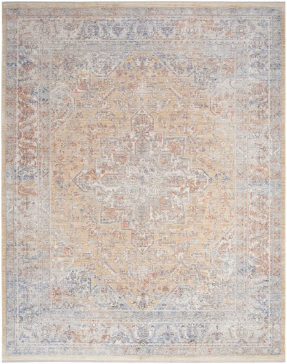 Nourison Elegant Heirlooms Elh01 Grey Gold Area Rug