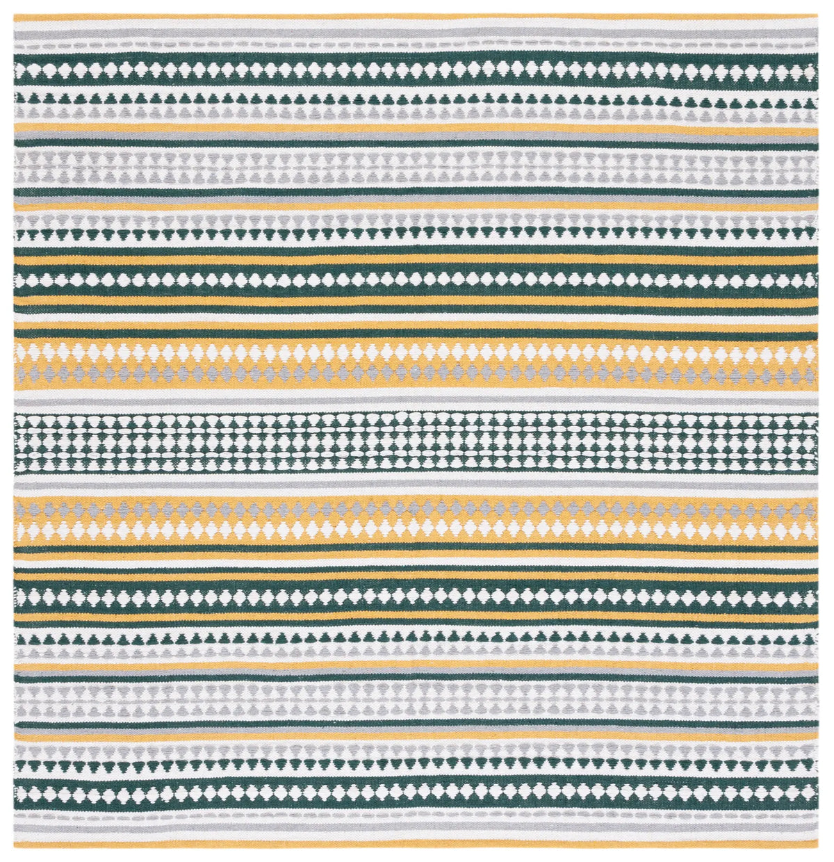 Safavieh Montauk 6'-0" x 6'-0" Rug in Yellow / Ivory