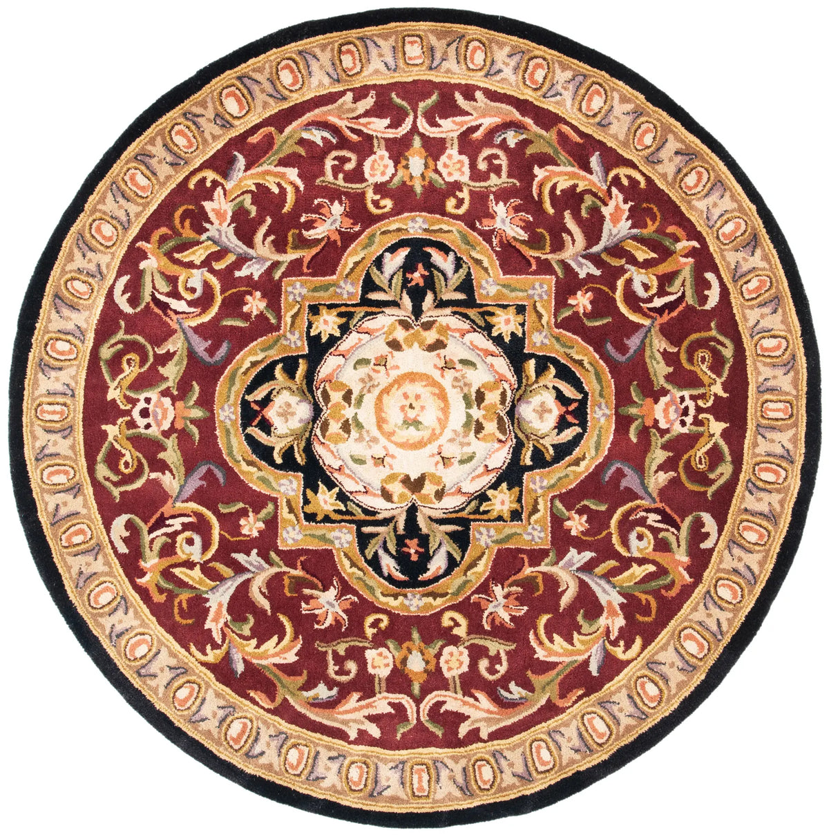 Safavieh Classic 6'-0" x 6'-0" Rug in Red / Black
