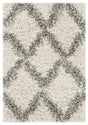 Safavieh Hudson Shag 2'-0" x 3'-0" Rug in Ivory / Grey