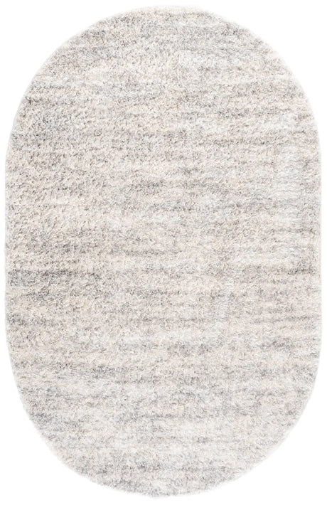 Safavieh Berber Shag 5'-0" x 8'-0" Rug in Ivory / Light Grey