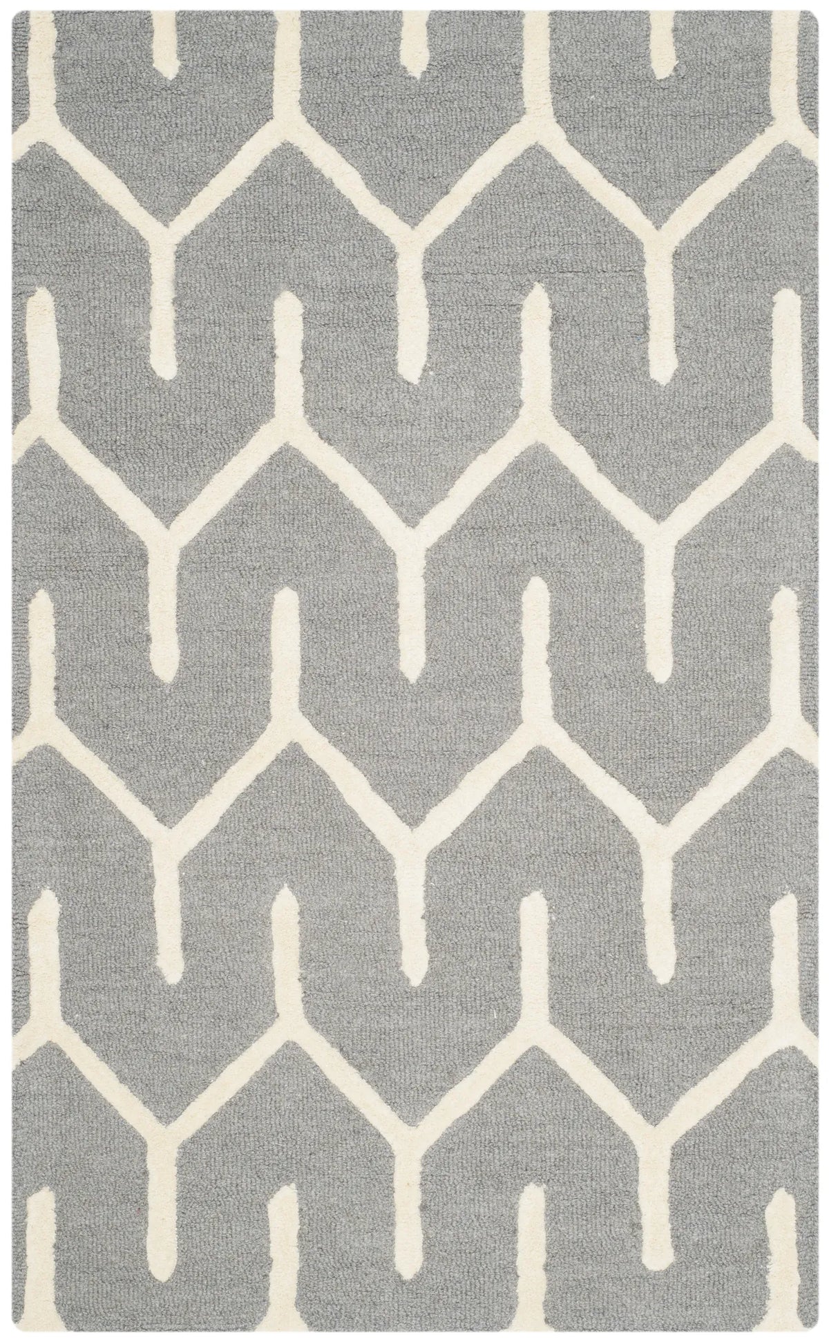 Safavieh Cambridge 3'-0" x 5'-0" Rug in Dark Grey / Ivory