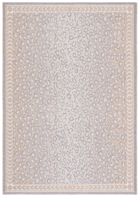Safavieh Courtyard 4'-0" x 5'-7" Rug in Beige / Gold