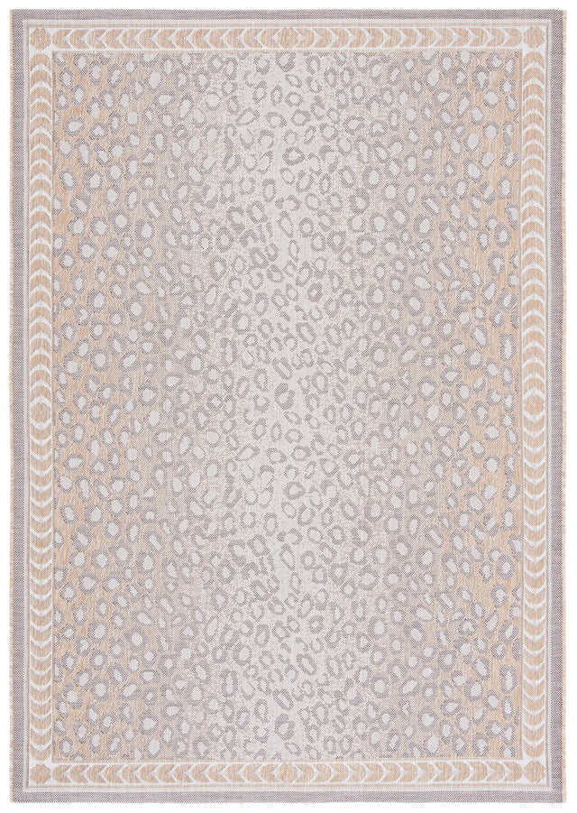 Safavieh Courtyard 4'-0" x 5'-7" Rug in Beige / Gold