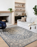 Loloi Teagan Tea-01 Denim/Mist Rugs - room scene 2