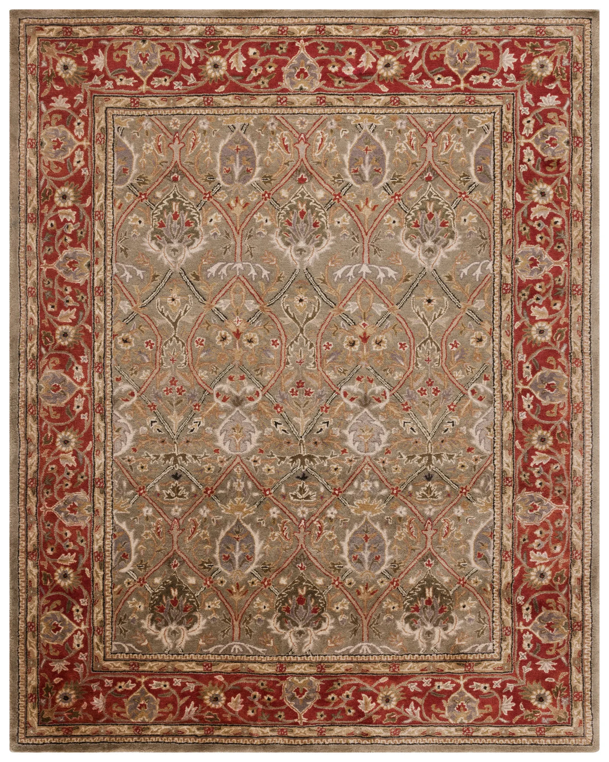 Safavieh Persian Legend 9'-6" x 13'-6" Rug in Light Green / Rust