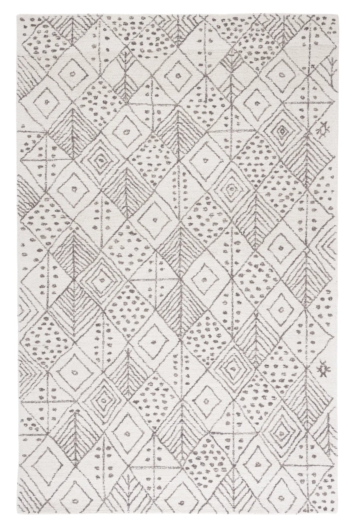 Safavieh Casablanca 4'-0" x 6'-0" Rug in Ivory / Brown