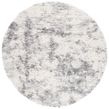 Safavieh Lindsay Shag 6'-7" x 6'-7" Rug in Ivory / Grey