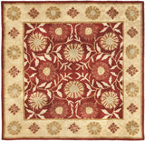 Safavieh Heritage 6'-0" x 6'-0" Rug in Red / Beige