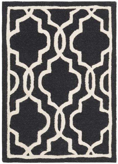 Safavieh Cambridge 2'-0" x 3'-0" Rug in Black / Ivory