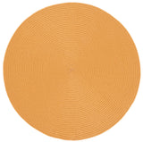 Safavieh Braided 3'-0" x 3'-0" Rug in Mustard