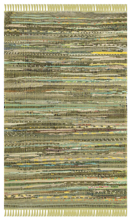 Safavieh Rag Rug 2'-6" x 4'-0" Rug in Light Green / Multi