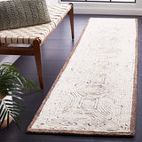 Safavieh Abstract 2'-3" x 9'-0" Rug in Beige / Ivory