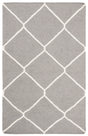 Safavieh Dhurries 2'-6" x 4'-0" Rug in Grey / Ivory