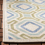 Safavieh Veranda 4'-0" x 5'-7" Rug in Cream / Green
