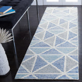 Safavieh Abstract 2'-3" x 8'-0" Rug in Ivory / Blue