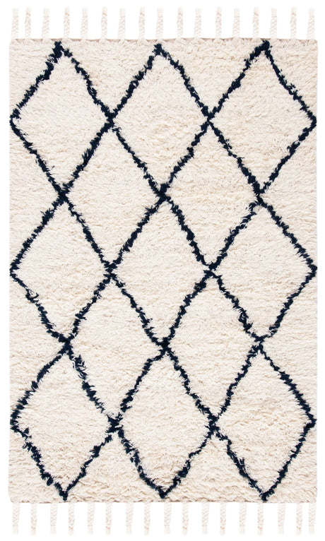 Safavieh Casablanca 4'-0" x 6'-0" Rug in Navy / Ivory