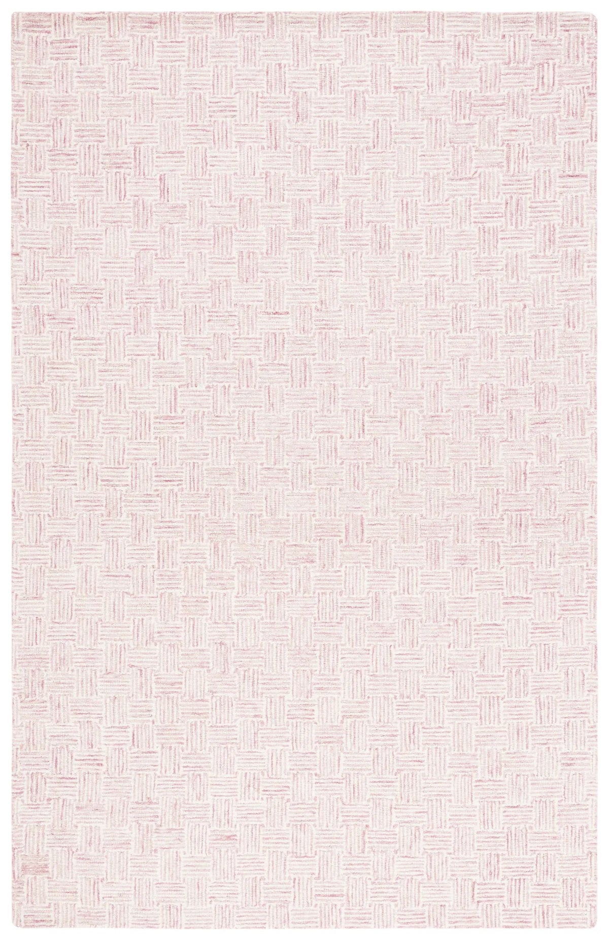 Safavieh Micro-Loop 4'-0" x 6'-0" Rug in Pink / Ivory