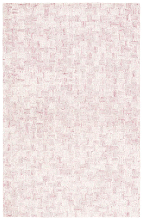 Safavieh Micro-Loop 4'-0" x 6'-0" Rug in Pink / Ivory