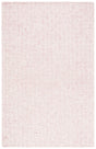 Safavieh Micro-Loop 4'-0" x 6'-0" Rug in Pink / Ivory