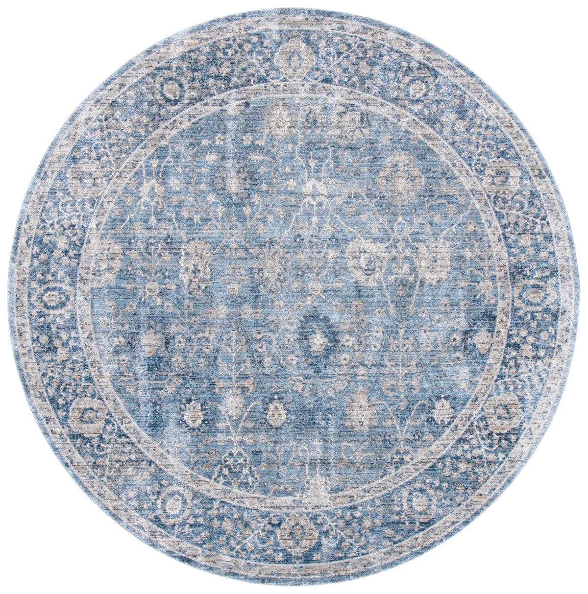 Safavieh Dream 6'-7" x 6'-7" Rug in Grey / Turquoise