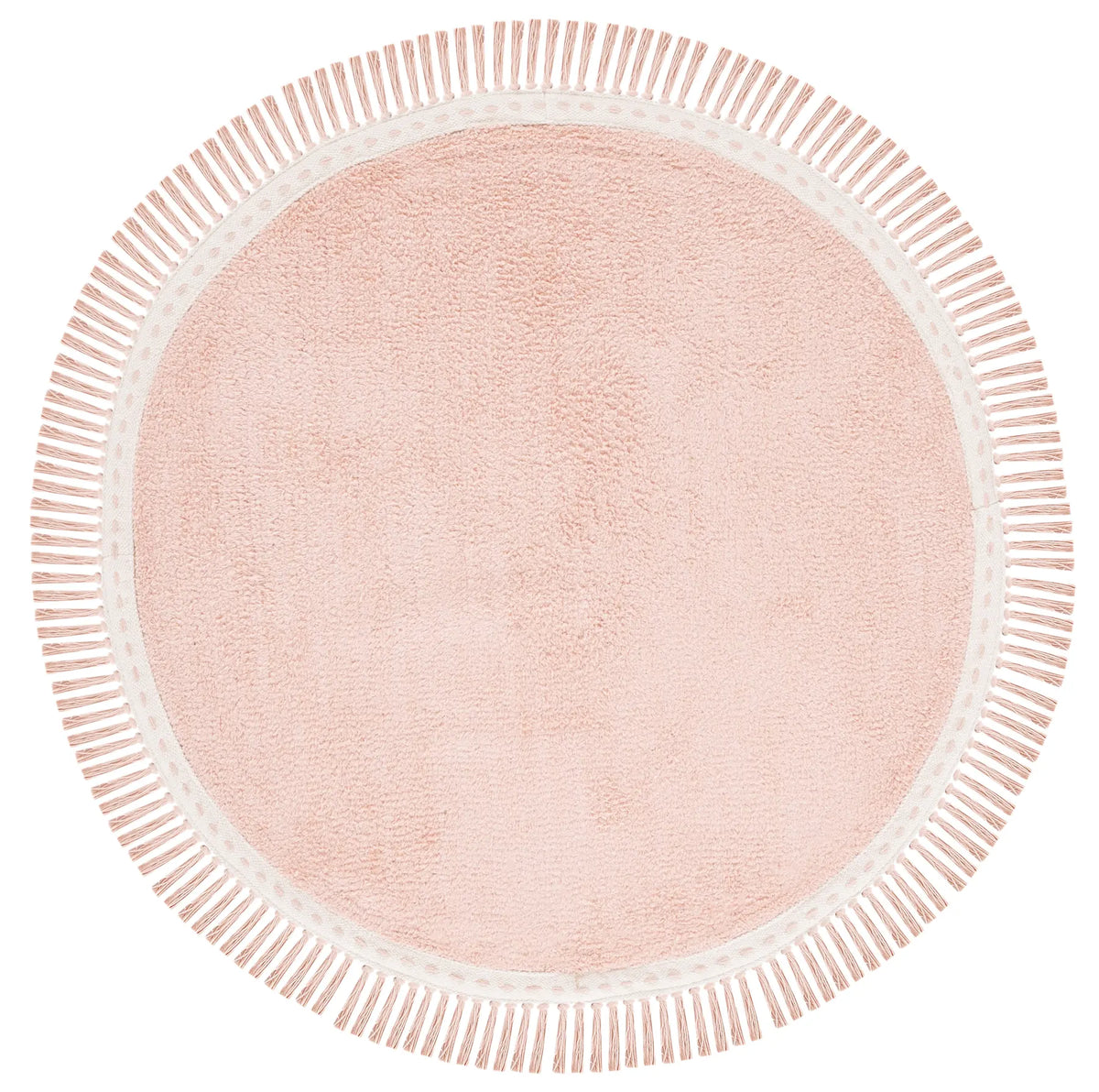 Safavieh Easy Care 3'-0" x 3'-0" Rug in Pink / Ivory