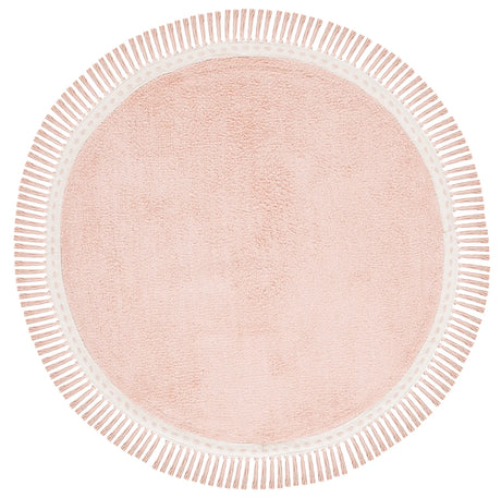 Safavieh Easy Care 3'-0" x 3'-0" Rug in Pink / Ivory
