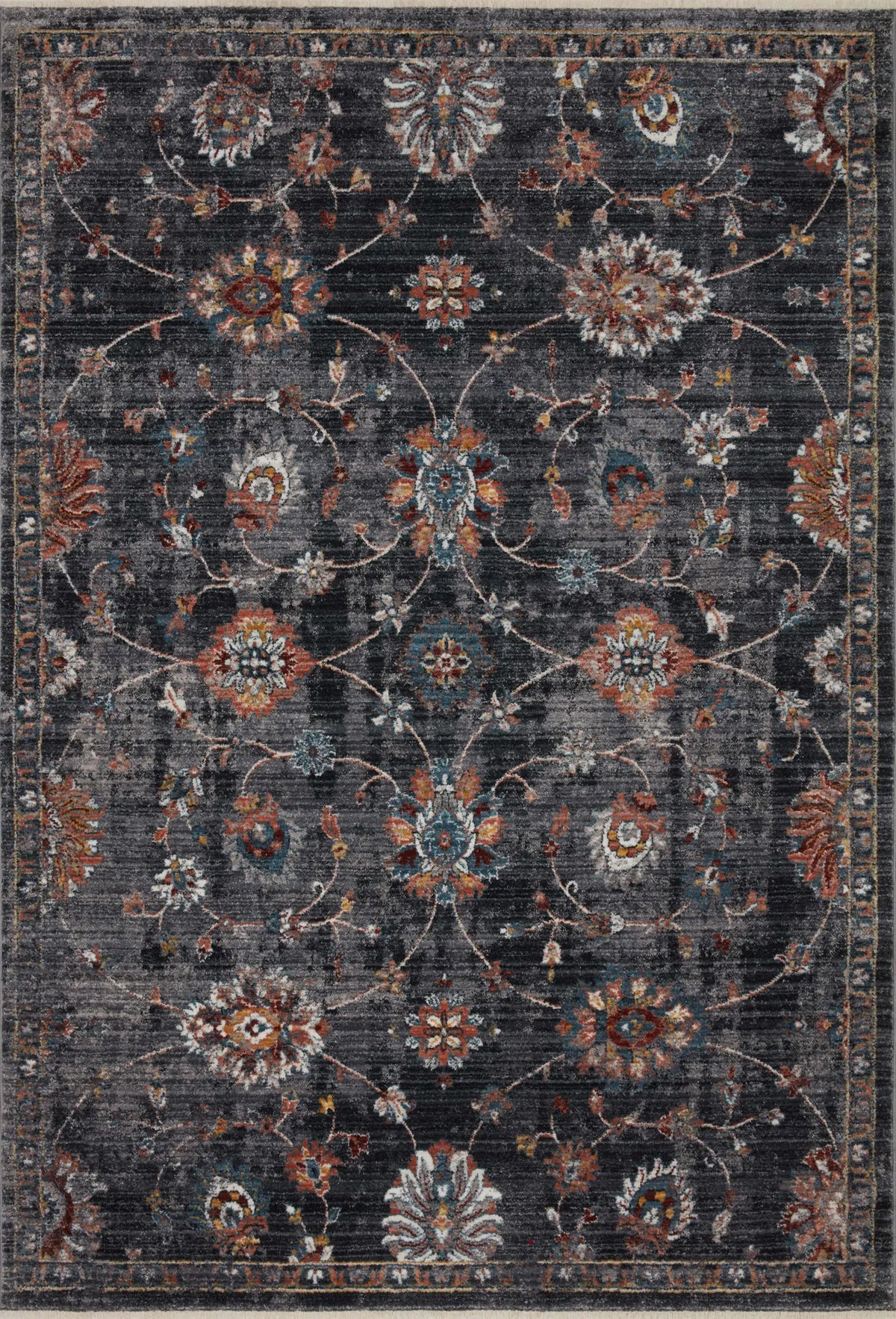 Loloi Samra Sam-08 Charcoal/Multi Rugs - main flat