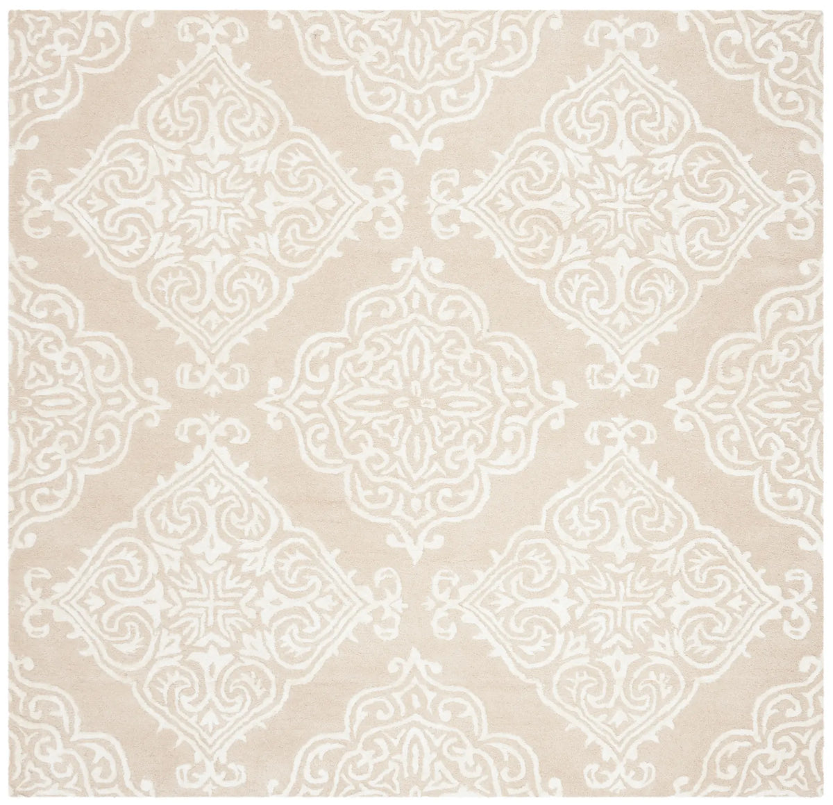 Safavieh Glamour 6'-0" x 6'-0" Rug in Beige / Ivory