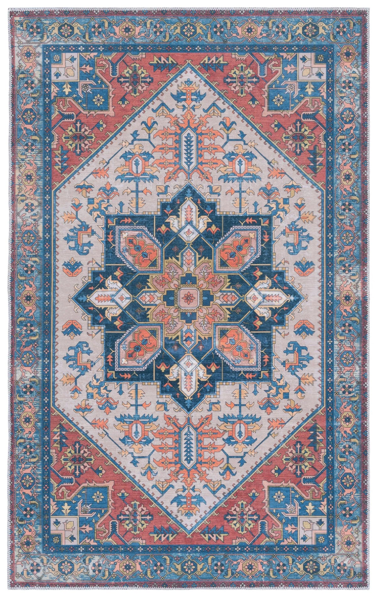 Safavieh Arizona 3'-0" x 5'-0" Rug in Rust / Beige