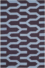 Safavieh Dhurries 2'-6" x 4'-0" Rug in Purple / Blue