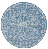 Safavieh Micro-Loop 6'-0" x 6'-0" Rug in Blue / Ivory