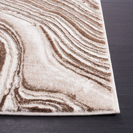 Safavieh Meadow 500 4'-0" x 6'-0" Rug in Brown / Beige