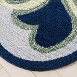 Safavieh Novelty 6'-0" x 6'-0" Rug in Navy / Green