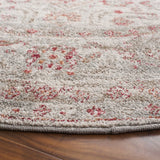 Safavieh Vintage Tabriz 6'-7" x 6'-7" Rug in Grey / Rust