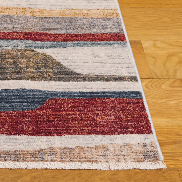 Safavieh Forum 500 5'-0" x 7'-0" Rug in Ivory / Rust Blue