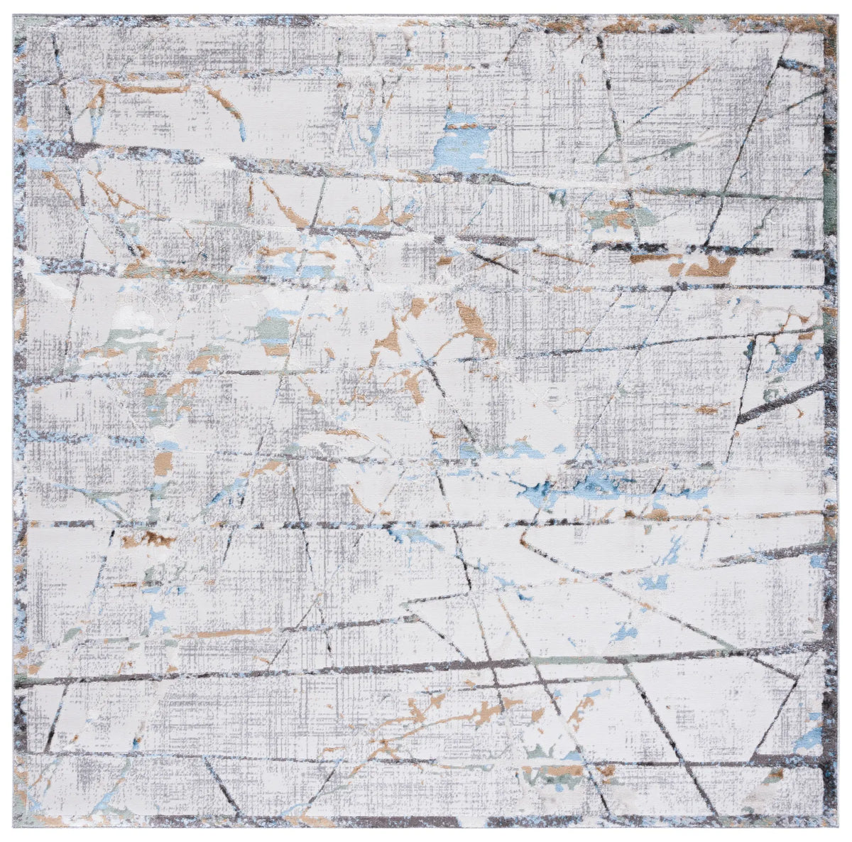 Safavieh Bel Air 6'-7" x 6'-7" Rug in Beige / Grey