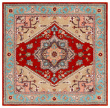 Safavieh Heritage 6'-0" x 6'-0" Rug in Red / Blue