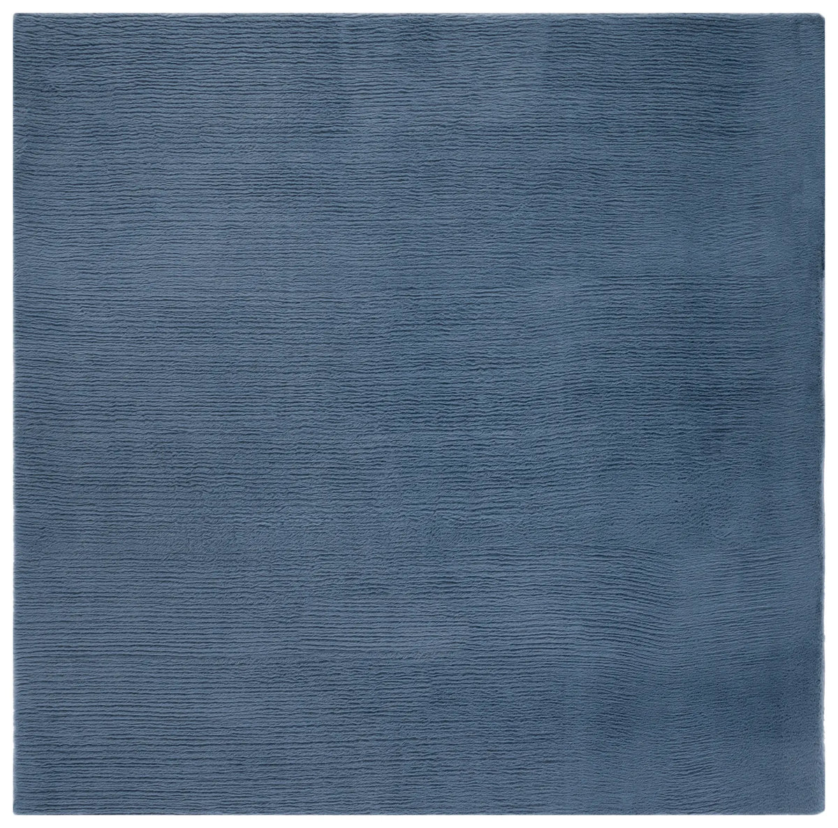 Safavieh Faux Rabbit Fur 6'-0" x 6'-0" Rug in Dark Grey