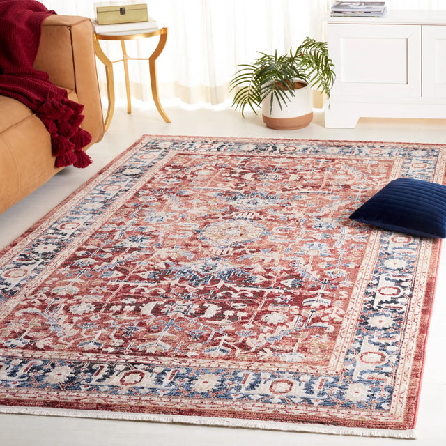 Safavieh Rosewood 4'-0" x 6'-0" Rug in Blue / Red