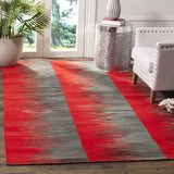 Safavieh Kilim 5'-0" x 8'-0" Rug in Red / Charcoal