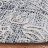 Safavieh Marbella 6'-0" x 6'-0" Rug in Dark Grey / Ivory