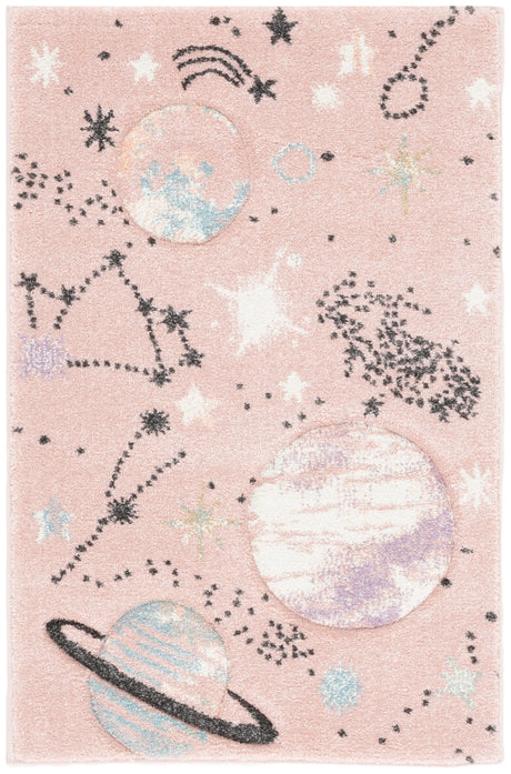 Safavieh Carousel Kids 100 2'-0" x 3'-0" Rug in Pink / Purple