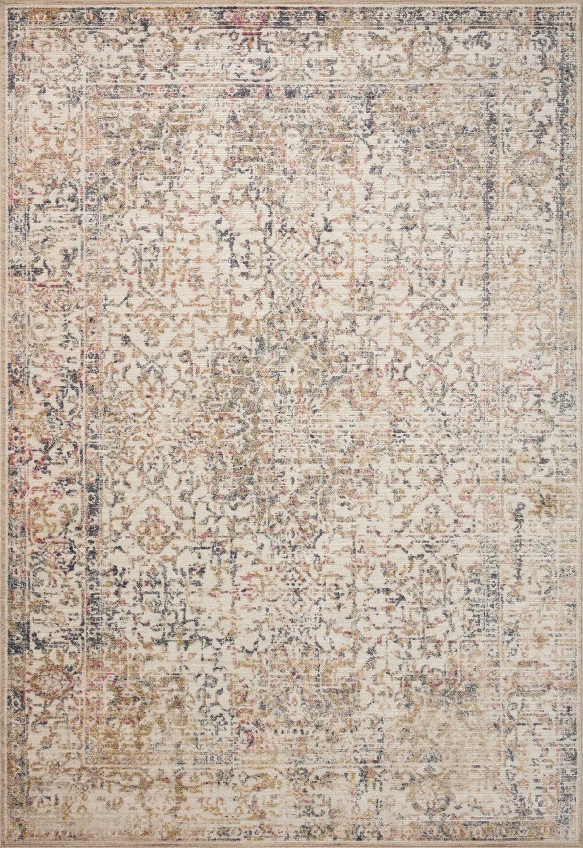 Loloi Indra Ina-05 Ivory/Multi Rug - main flat
