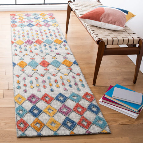 Safavieh Aspen 2'-3" x 9'-0" Rug in Light Grey / Blue