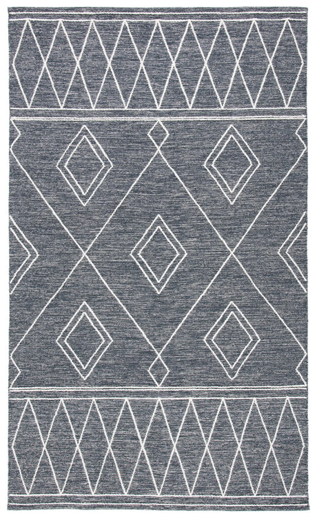 Safavieh Kilim 4'-0" x 6'-0" Rug in Charcoal / Ivory